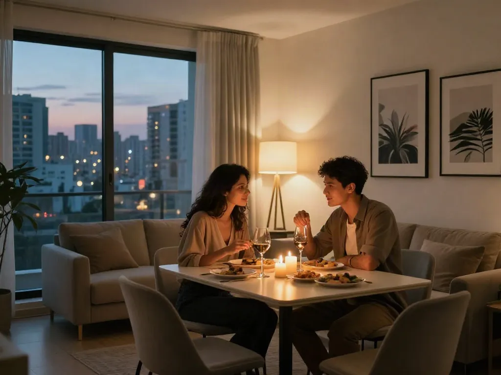 Experience the allure of דירות דיסקרטיות בגבעתיים in a cozy yet stylish setting.